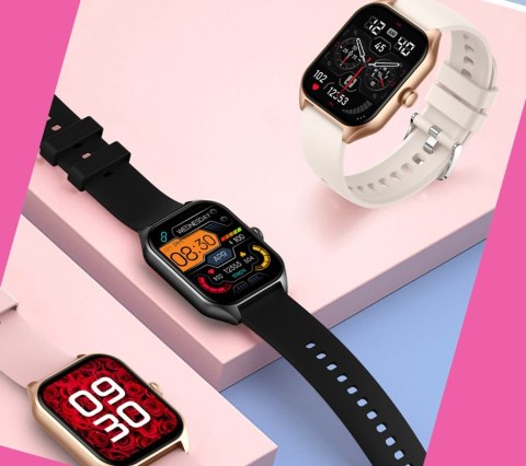 Smartwatch Damski Rubicon RNCF03-5 Różowe złoto Bransoleta + Pasek