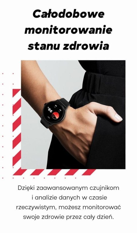 Smartwatch Damski GRAVITY GT12-3 Różowy Pasek Silikonowy + Bransoleta Różowe Złoto