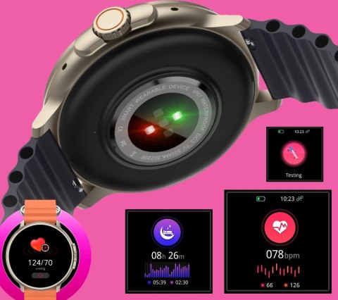 Smartwatch Damski RUBICON RNCF15 Tytan/Light Latte SMARUB260