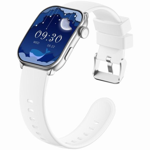 Smartwatch Damski GRAVITY GT28-10 Pasek + Bransoleta Biało Srebrny