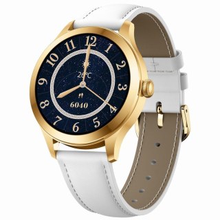 Smartwatch Gravity Biało Złoty 2 Paski GT25-2 PRO