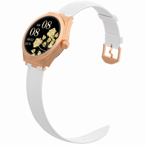 Smartwatch Gravity Różowe Złoto Biały GT25-5