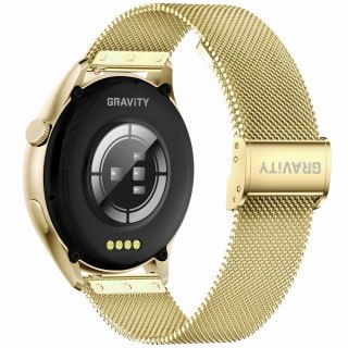 Smartwatch Gravity Złoty Pasek + Bransoleta GT11-3