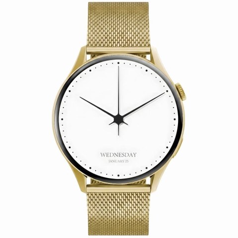 Smartwatch Gravity Złoty Pasek + Bransoleta GT11-3