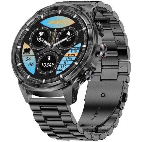 Smartwatch Gravity Czarny Pasek + Bransoleta GT41-1