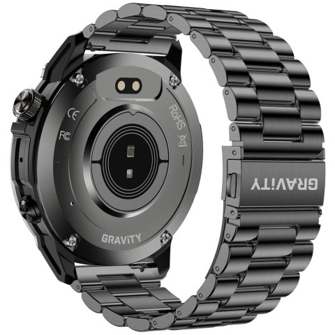 Smartwatch Gravity Czarny Pasek + Bransoleta GT46-1