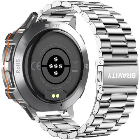 Smartwatch Gravity Grafitowy Pasek + Bransoleta GT42-4