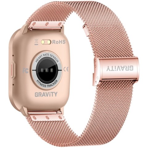 Smartwatch Gravity Różowy Pasek + Bransoleta GT43-4