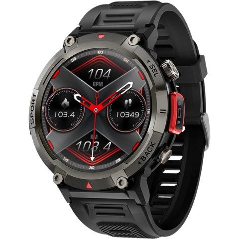 Smartwatch VELTORI VT140-1 Czarny Pasek Silikonowy
