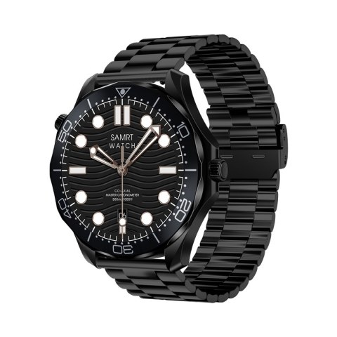 Smartwatch VELTORI VT150-1 Czarny Pasek Silikonowy + Czarna Bransoleta