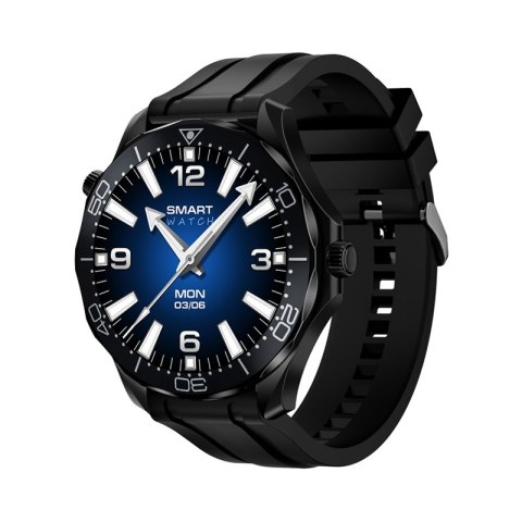 Smartwatch VELTORI VT150-1 Czarny Pasek Silikonowy + Czarna Bransoleta